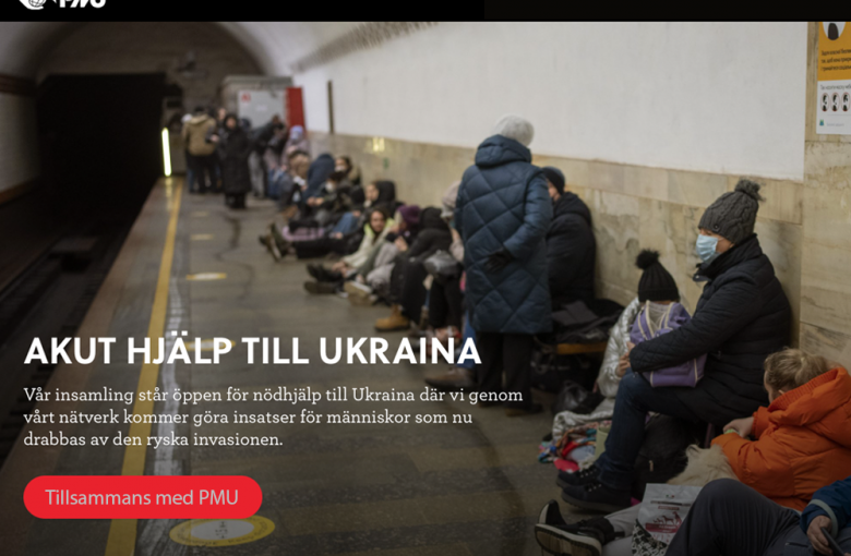 insamling ukraina via PMU